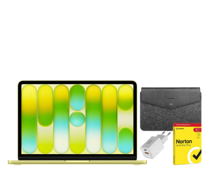 Laptop Apple MacBook Neo A18 Pro/8GB/256/MacOS Cytrusowożółty